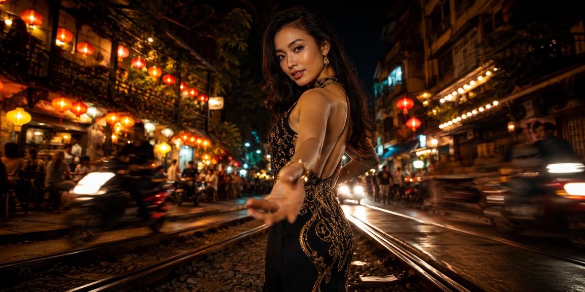 Màn hình neon hiển thị thông tin cá cược tại khu vực Hà Nội về đêm